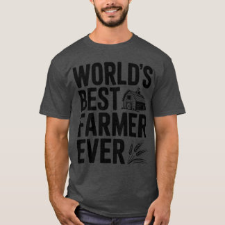 T-shirt World’s Best Farmer Ever - vintage