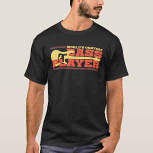 T-shirt World s Okayest Bass Player Bassiste Musicien Sh