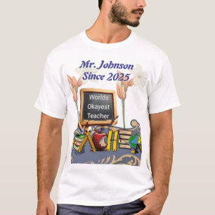 T-shirt World’s Okayest enseignant amusant Appréciation T-