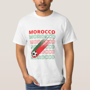 T-shirt World Soccer Maroc Vintage