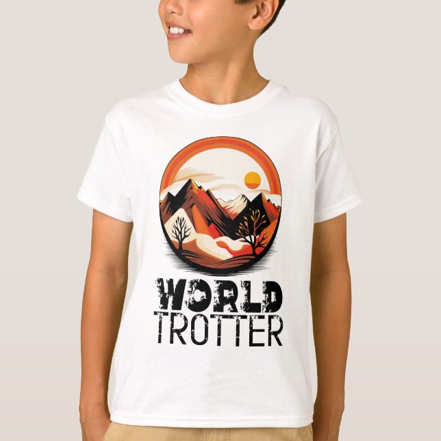 T-shirt World Trotter - Aventura en el Horizonte (Devant)