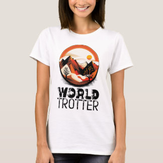 T-shirt World Trotter - Aventura en el Horizonte