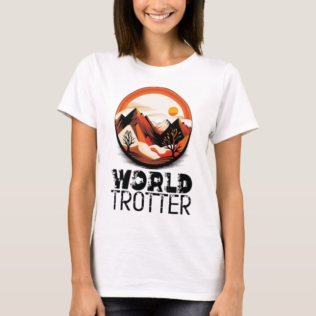 T-shirt World Trotter - Aventura en el Horizonte (Devant)