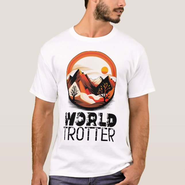 T-shirt World Trotter - Aventura en el Horizonte (Devant)