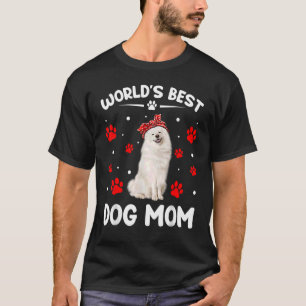 T-shirt World's Best American Eskimo Dog Mom  Mother's Day