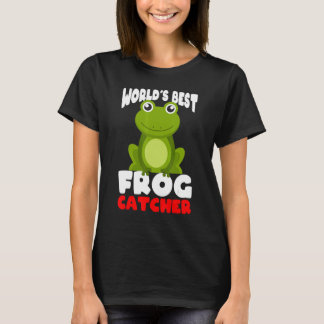 T-shirt Worlds best frog catcher kids boy and girls