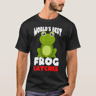 T-shirt Worlds best frog catcher kids boy and girls