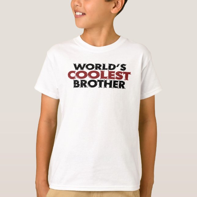 T-shirt Worlds Coolest Brother (Devant)