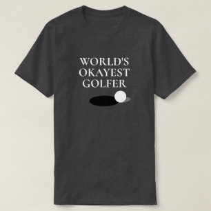T-shirt World's Okayest Golfer drôle chemise de golf pour