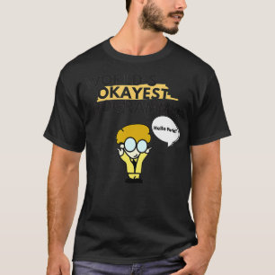 T-shirt Worlds Okayest Programmer Drôle cadeau pour le log