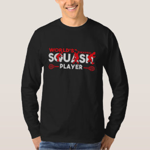 T-shirt Worlest Okayest Squash Joueur Sport Design Femmes 