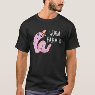 T-shirt Worm Farmer Vermiculture Hat Worm Farming Vermicul