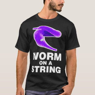 T-shirt WORM ON A STRING Gen Z Zoomer Sarcastique Ironique