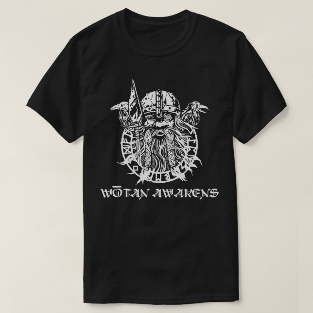 T-shirt Wotan Awakens Asatru Norse Mythologie Viking s  (Design devant)