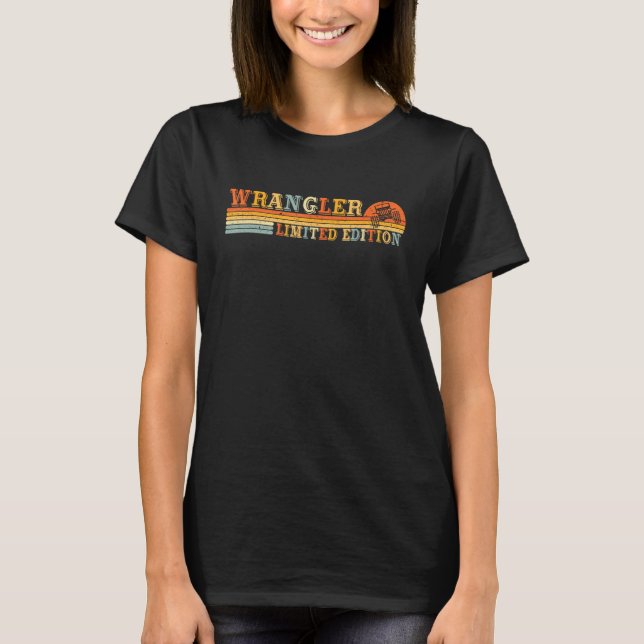 T-shirt Wrangler Funny Titre du travail Profession Travail (Devant)