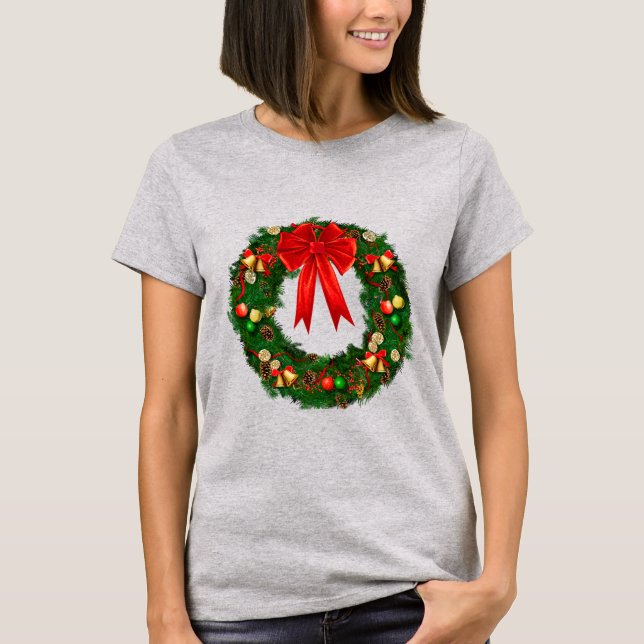 T-shirt Wreath de Noël (Devant)