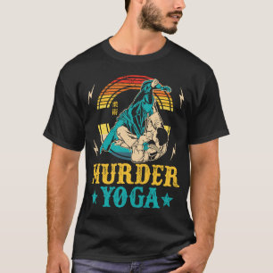 T-shirt Wrestler Meurtre Yoga Retro Lutte Jiu Brésilien