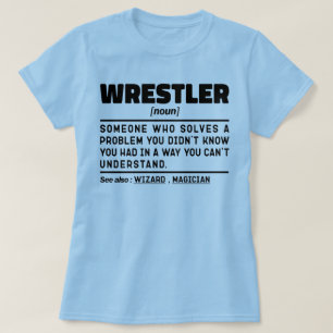 T-shirt Wrestler Noun Définition Wrestler Lover Amusant