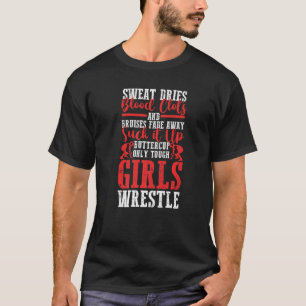 T-shirt Wrestler Wrestling   Seules les filles dures lutte