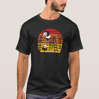 T-shirt Wrestling Pandas Chinese Bamboo Eating Animals  Be