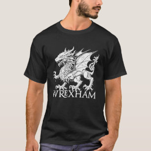 T-shirt Wrexham Pays de Galles Dragon Rouge Drapeau Gallo