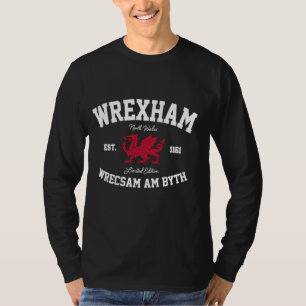 T-shirt Wrexham Wrecsam Am Byth Welsh Dragon Cymru Pays de