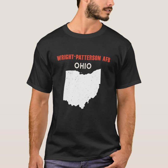 T-shirt Wright Patterson AFB et Richwood Ohio États-Unis A (Devant)