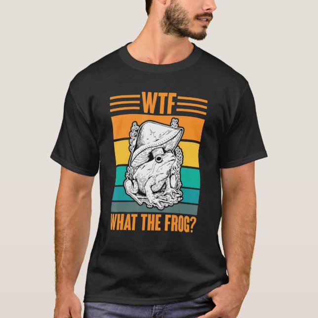 T-shirt WTF  What The Frog Amphibian 6 (Devant)