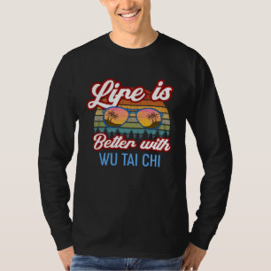 T-shirt Wu Tai Chi Coucher de soleil vintage Professeur de