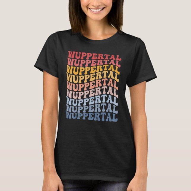 T-shirt Wuppertal City Super Retro (Devant)