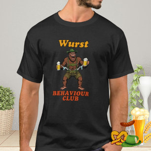 T-shirt Wurst Behavior Club pour Oktoberfest et Bigfoot