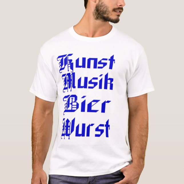 T-shirt Wurst de civière de Kunst Musik (Devant)
