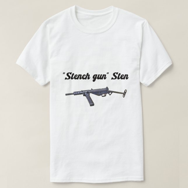 T-shirt WW2 British "Stench Gun" Sten MKII  (Design devant)