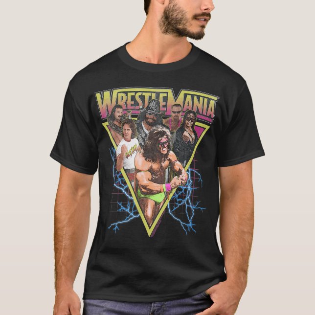 T-shirt WWE Wrestlemania Inspiré Unisex Tie Dye Tee Tee (Devant)