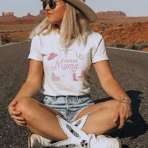T-shirt WYNONA Blush Pink Cowgirl Rodeo Mama