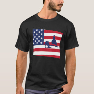 T-shirt Wyoming Cutting Horse Usa