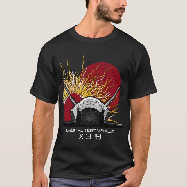 T-shirt X 37B Véhicule d'essai orbital spatial OTV (Devant)