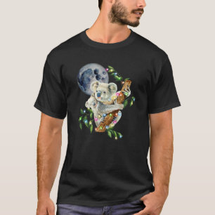 T-shirt X-Mas Éclairage Bébé animal sauvage Koala avec mam