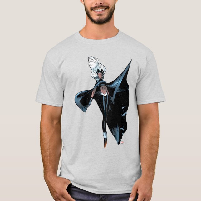 T-shirt X-Men | Tempête au-dessus de Burns City (Devant)