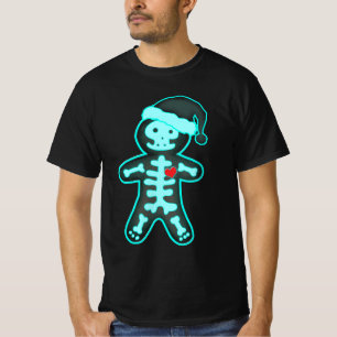 T-shirt X-Ray Gingerbread Homme Skeleton Christmas Nurse X
