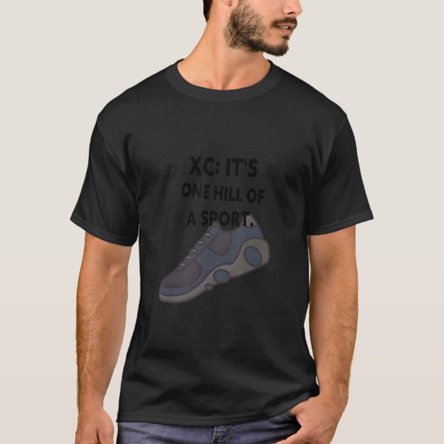 T-shirt Xc C'est une colline d'un sport (Devant)