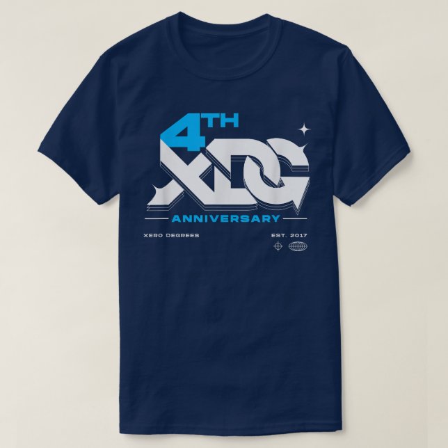 T-shirt XDG 4e anniversaire (Design devant)