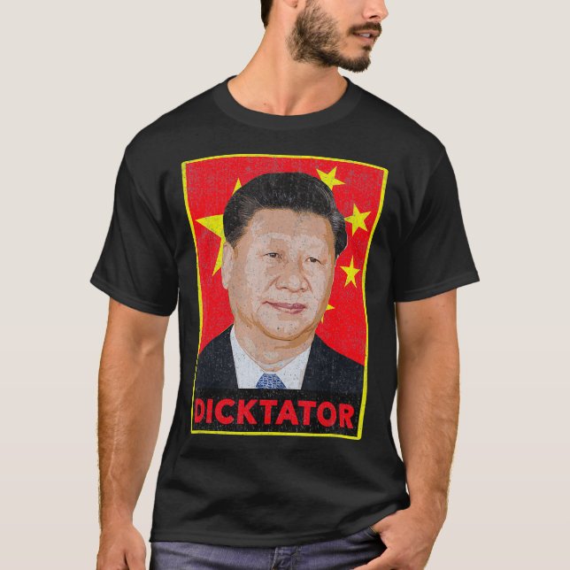 T-shirt Xi Jinping, Dicktator Parti Communiste Chinois Pré (Devant)