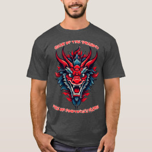 T-shirt Xian Nian Kuai LeYear of the Dragon Fire Up Fortun