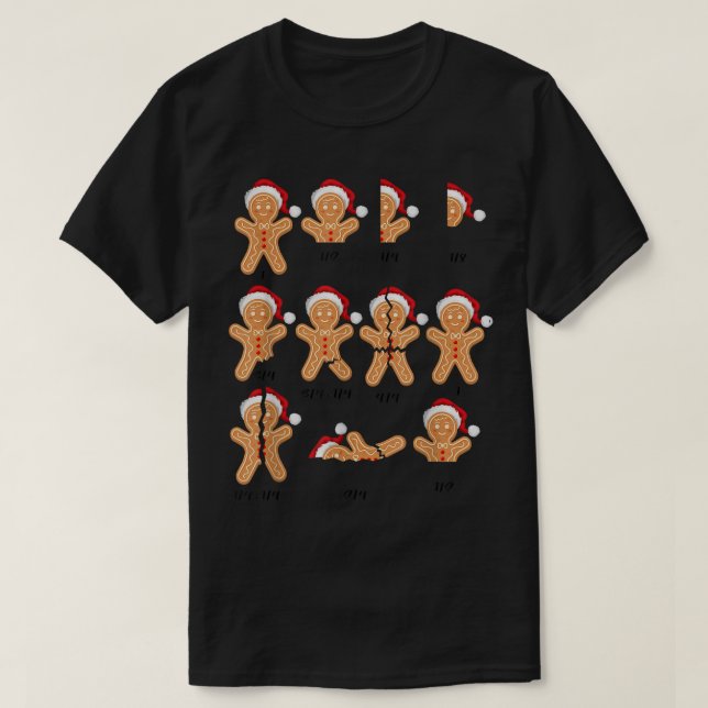 T-shirt Xmas Christmas Santa Hat Fractions Math Teacher Co (Design devant)