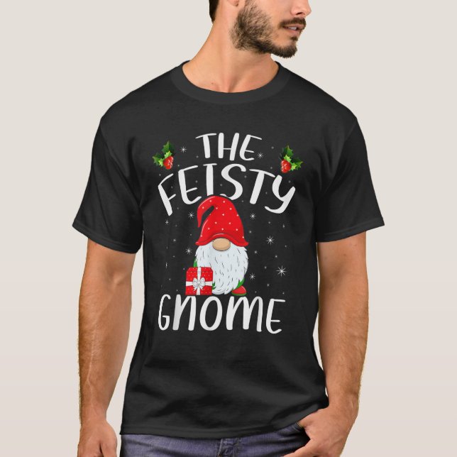 T-shirt Xmas Holiday Family Matching The Feisty Gnome Chri (Devant)