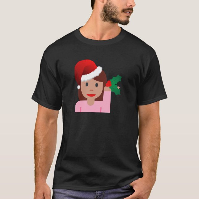 T-shirt xmas information fille émoji (Devant)