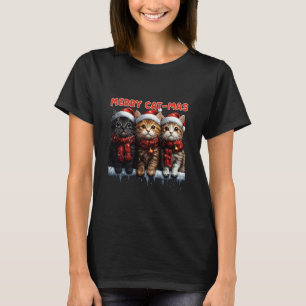 T-shirt Xmas Mignon Chat Joyeux Noël Félin Amateur Fu