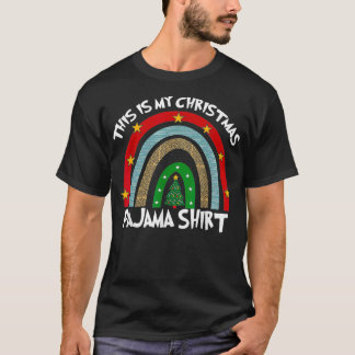 T-shirt Xmas Rainbow Matching Family Group Mon Noël Pa