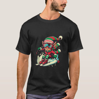 T-shirt Xmas Ski squad team ski lovers Skier Elf skiing Ch